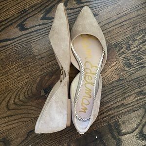 Sam Edelman Rodney Ballet Flat Oatmeal Suede Size 7